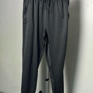 Gray Elastic Waist Sweatpants for Casual Wear